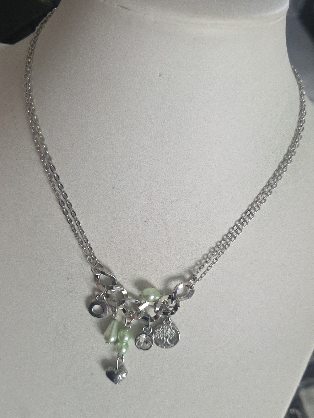 Paparazzi Blissful Thinking Green Necklace NWT